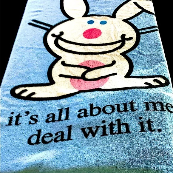Happy Bunny Bedding Happy Bunny Throw Blanket In Excellent Pre